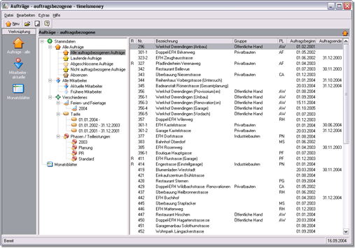 timeismoney Stammdatenerfassung - Klicken Sie auf das Bild f�r eine Vergr�sserung